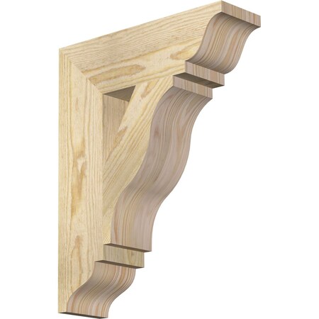 Ekena Millwork Funston Traditional Rough Sawn Bracket, Douglas Fir, 4"W x 14"D x 18"H BKT04X14X18FST01RDF
